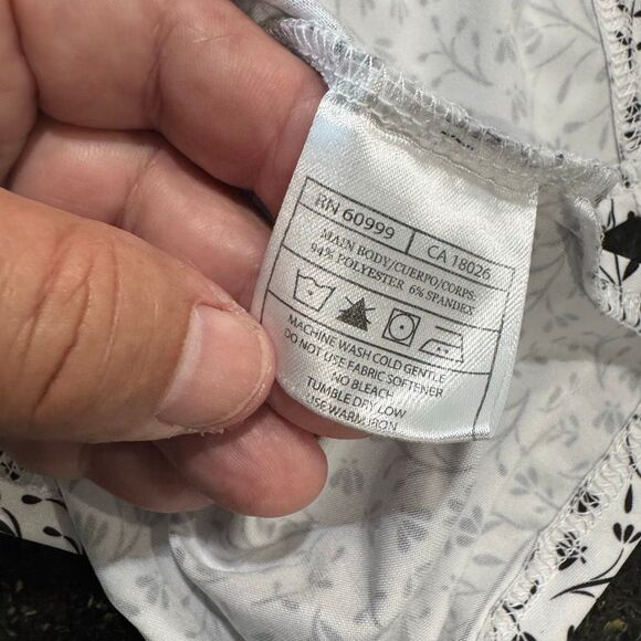 Miami FC Performance Polo Shirt. Medium. Black/White floral print. - Picture 6 of 8